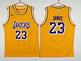 Lakers 23 Lebron James Yellow Nike Swingman Stitched NBA Jerseys,baseball caps,new era cap wholesale,wholesale hats